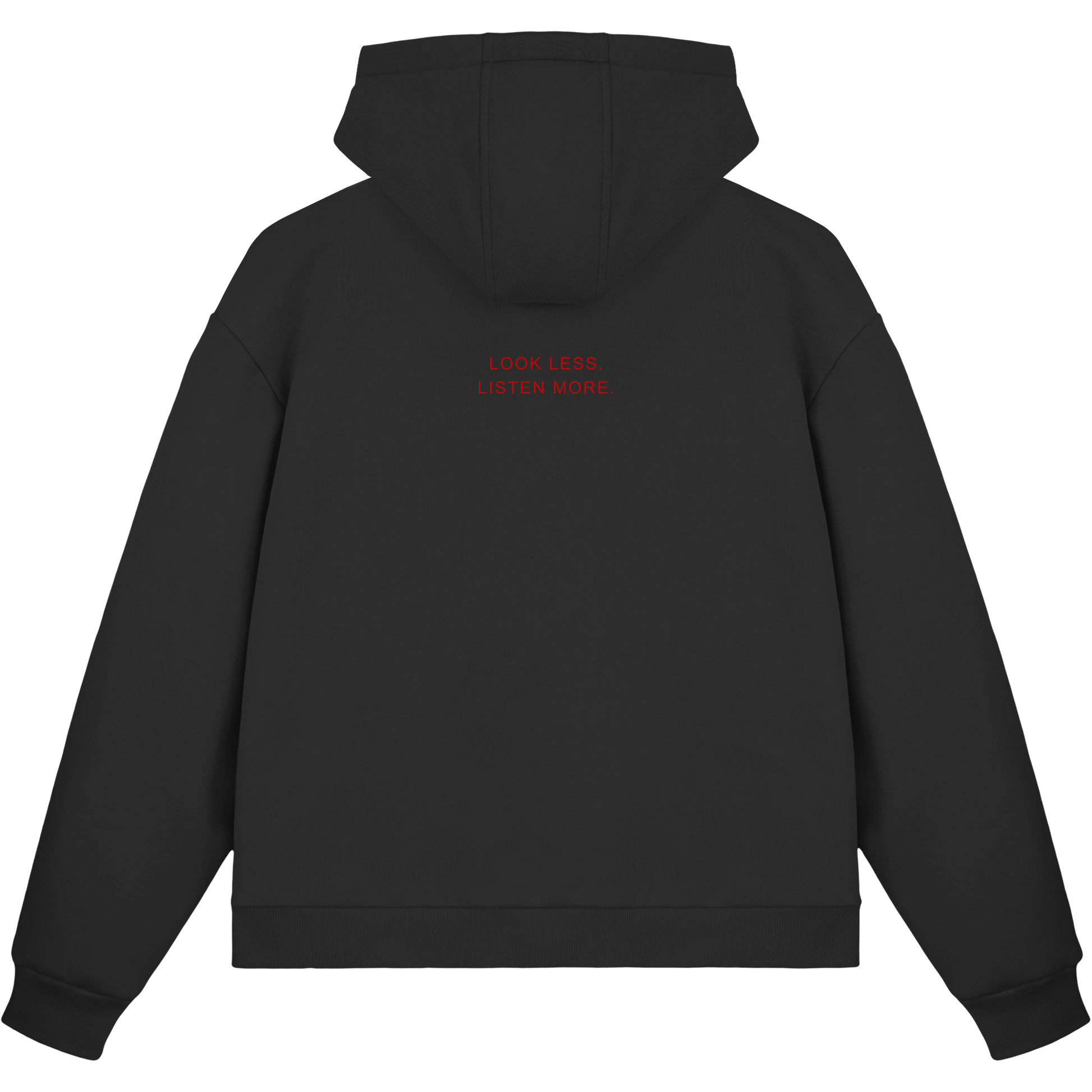 BOXCUT 330 GSM LISTEN MORE ZIPPER